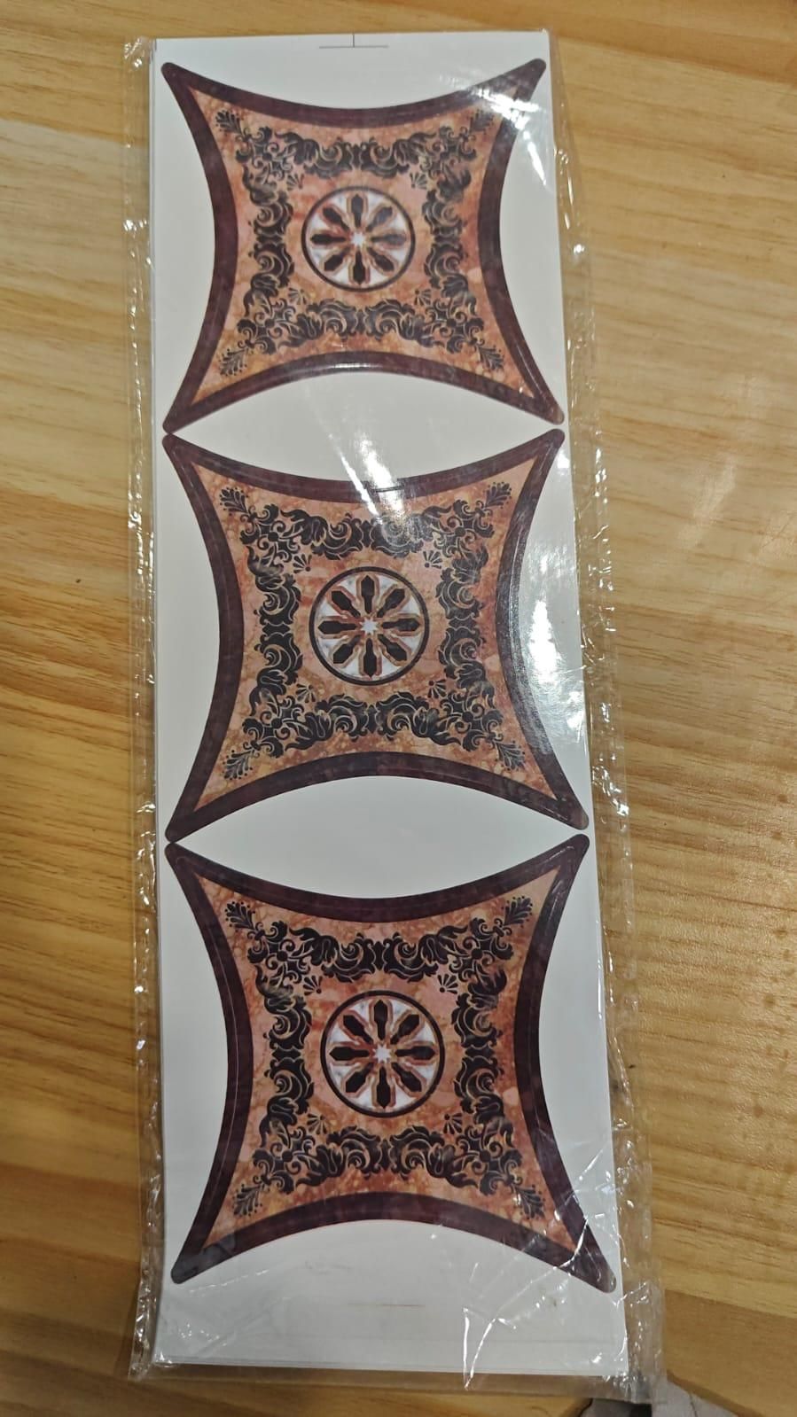 Self Adhesive PVC Diagonal Sticker Pack of 42