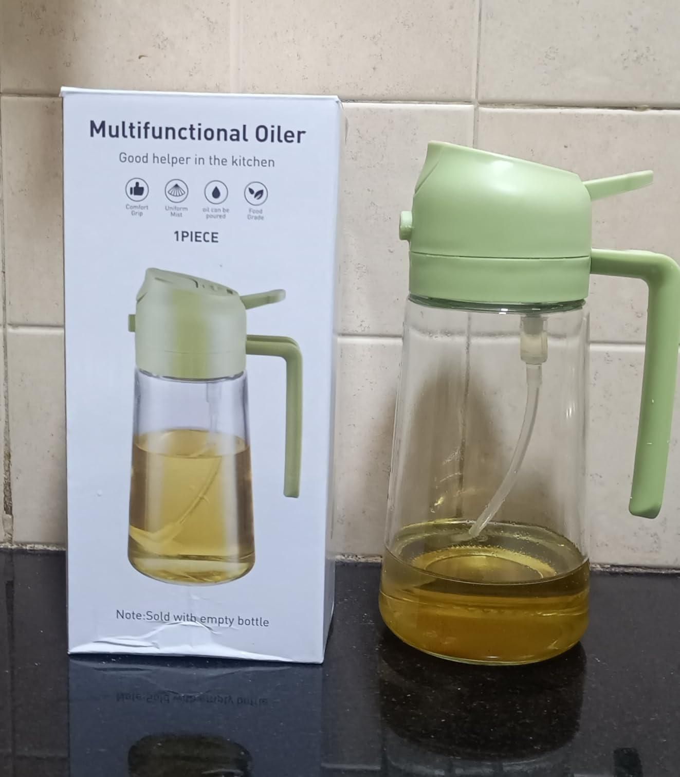 2-in-1 Oil Sprayer & Dispenser – Smart Control for Healthier Cooking