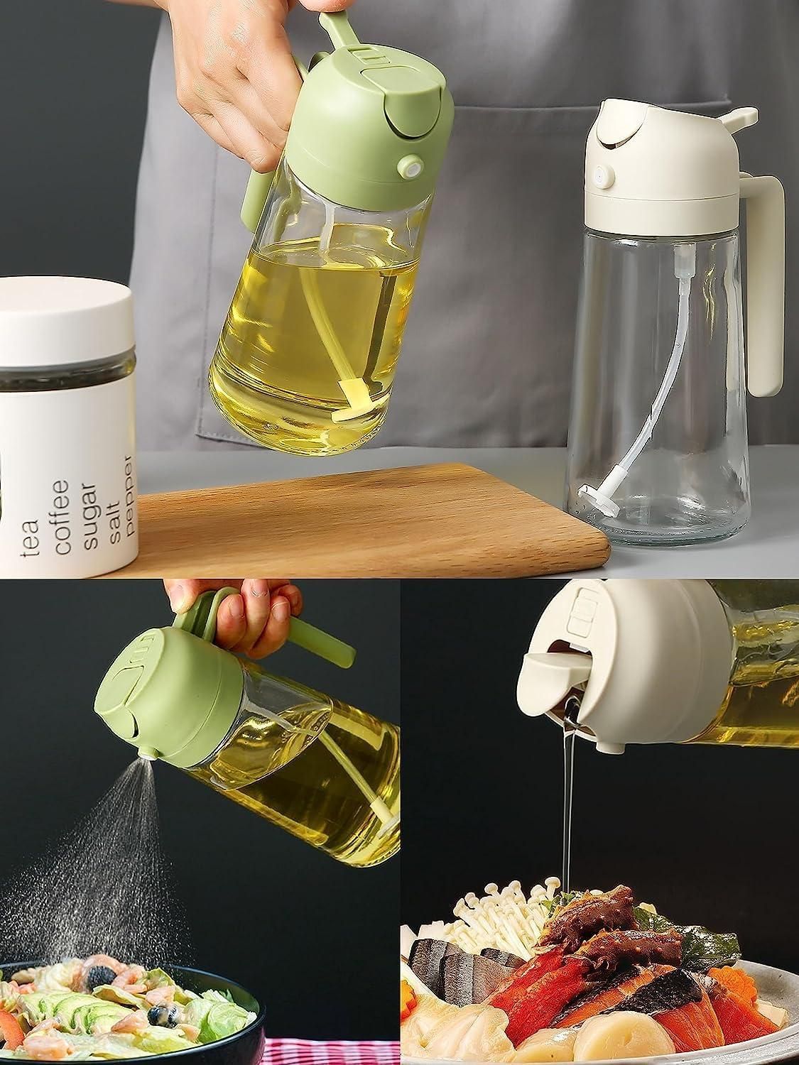 2-in-1 Oil Sprayer & Dispenser – Smart Control for Healthier Cooking