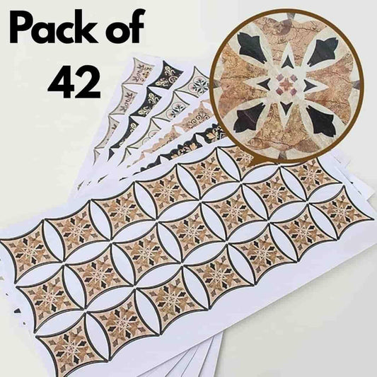 Self Adhesive PVC Diagonal Sticker Pack of 42