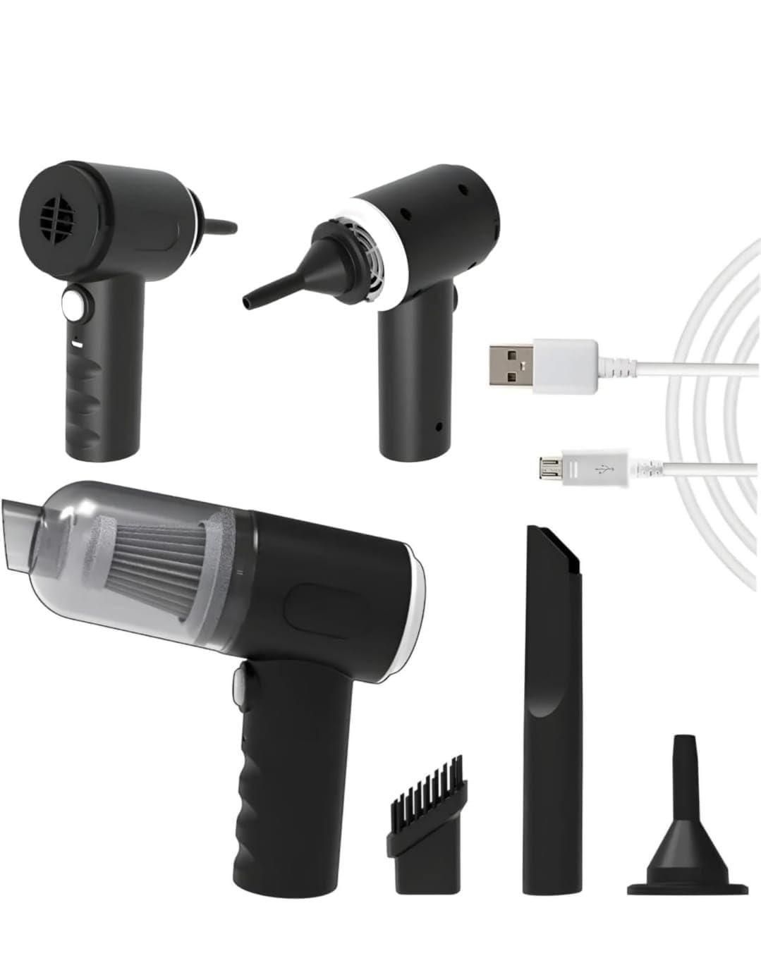 Portable 3-in-1 Wireless Air Duster & Handheld Vacuum Cleaner-Ecora