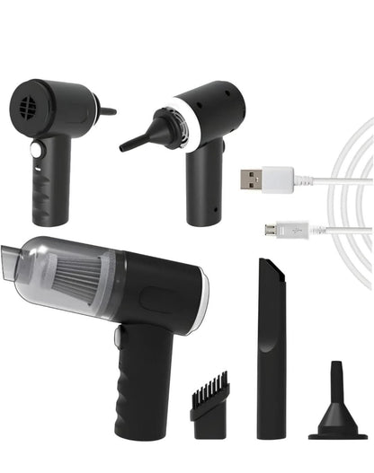 Portable 3-in-1 Wireless Air Duster & Handheld Vacuum Cleaner-Ecora